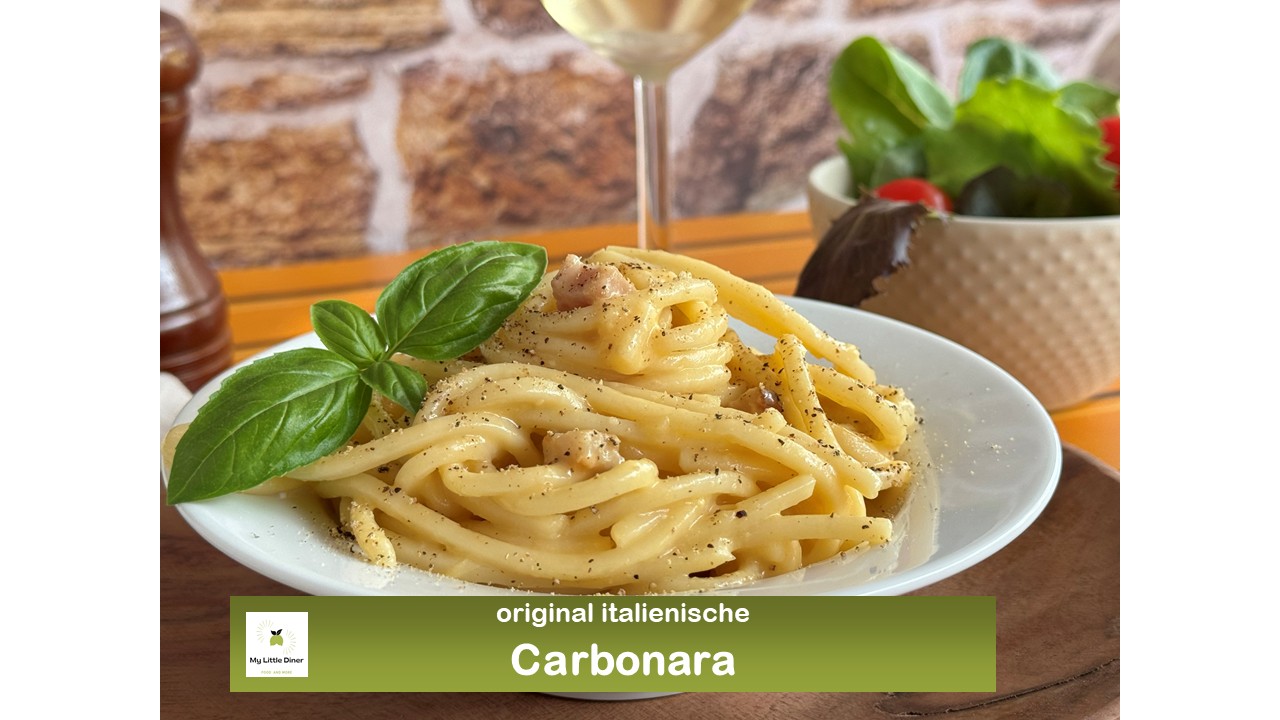 Carbonara – original italienischer Pasta Klassiker – schnell und einfach zubereitet